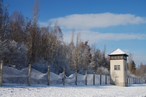 Dachau concentration camp guard tower Germany